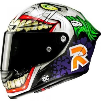 Casco HJC RPHA 1 Joker (Blanco‑Rosa‑Verde) – Alta Ventilación y Rendimiento FIM