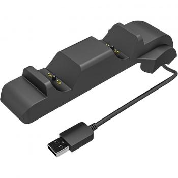 Portable Dual Charger Station with LED Indicator for PS5 Controllers