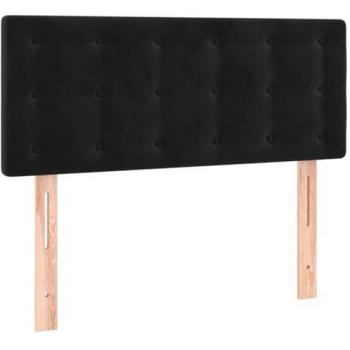 Cabecero con led de terciopelo negro 80x5x78/88 cm Vidaxl