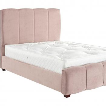 Chloe Panel Luxury Crushed Velvet Kensington Upholstered Bed Frame
