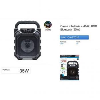 Altavoz Bluetooth Maxtech 35W con Efecto Luminoso CA-BT010