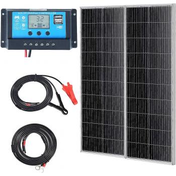 Panneaux solaires 200 W à emporter + contrôleur – VEVOR
