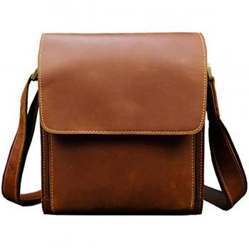 High‑Quality Luufan Light Brown Leather Travel Bag