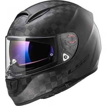 Motorcycle Headgear LS2 FF397 Vector CT2 Mono Matt Carbon in Schwarz M