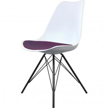 Fusion Living Soho White Plastic Dining Chair