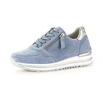 Keil‑Sportshoe Gabor TURIN – Damen – 44 – Blau – Ziegenleder – Weite H – Halbschuh