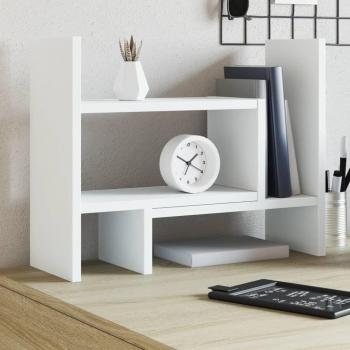 Mueble de Escritorio de Madera Blanca 38,5x17x39 cm