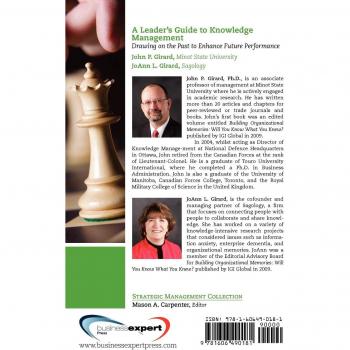 A Leader's Guide to Knowledge Management, Strategic Management Collection