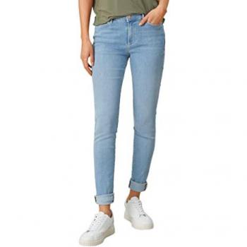 S.Oliver Izabell Denim 5‑Pockets – Skinny Fit, Mittelhüftlage, Leder‑Patch