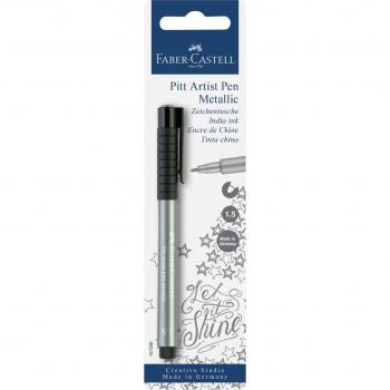 Tekenstift Faber-Castell Pitt Artist Pen 251 zilver