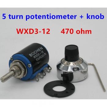 Digital Knob with WXD3-12 2W 470 Ohm Precision Potentiometer