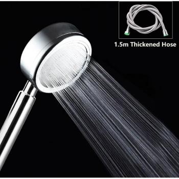 Detachable Rainfall Shower Head in Space Aluminum with Built-in Filter