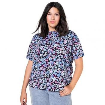 Weites T-Shirt für Damen in Rosa, Größe 42/44