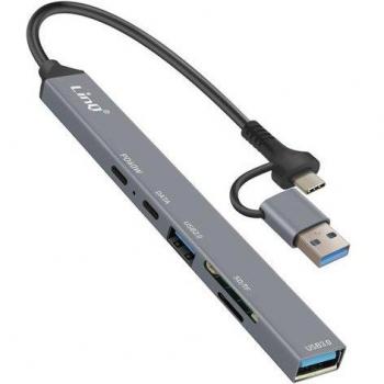 USB‑C Hub LINQ 60W: OTG, Power Delivery, Lettore Schede