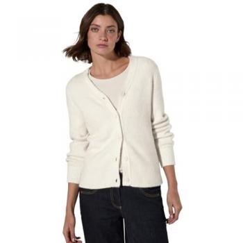 Cecil Cardigan Gr. L (42), birch white, Damen, 68% Baumwolle, 32% Polyester