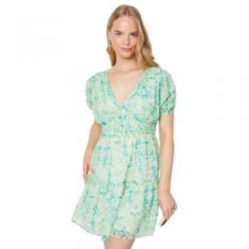 Ethereal Cascade Puff Dress