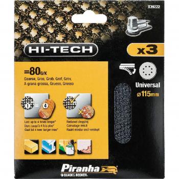 Black and Decker Piranha Hi Tech Quick Fit Mesh Sanding Sheets 115mm