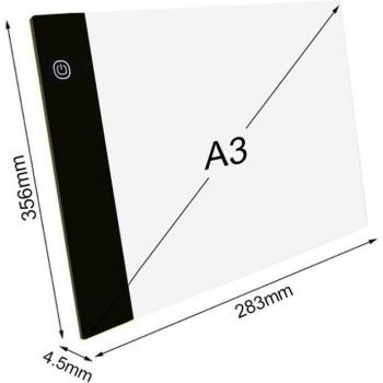 A3 USB Powered Light Pad for Artists