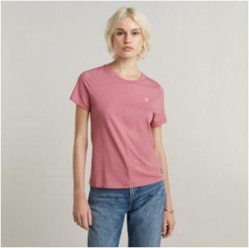 G-Star Raw T-Shirt mit Label-Details Modell 'Vordernaht' in Rosa, Größe XS