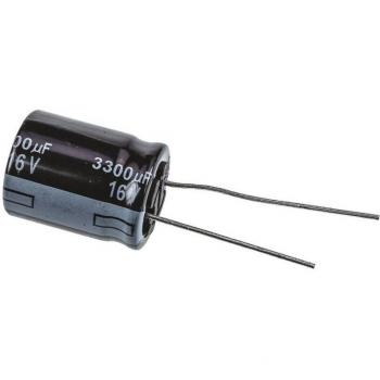 Panasonic 3300 µF 16 V Radial Lead Electrolytic Capacitor – EEU‑FR1C332S, 7.5 mm, 16 mm Ø