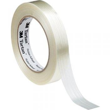 Rotolo di Nastro Adesivo 3M Tartan 8953, per uso da imballaggio, dimensioni 12 mm x 50 m, spessore 0.1 mm, trasparente