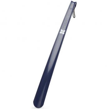 Extra Long Handled Navy Plastic Shoe Horn (21 Inch)