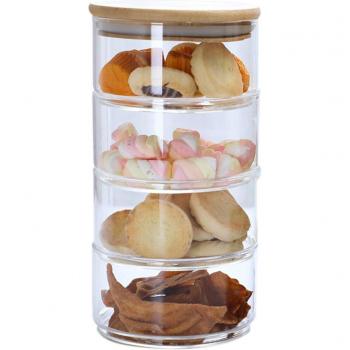 Refrigerador de Alimentos de Cristal con Cubierta Multi‑Capa