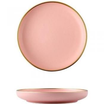 Phnom Penh Pink Ceramic Salad Bowl Set
