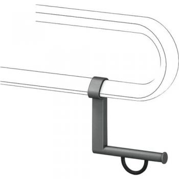 Alu-Papierrollenhalter Cavere Anthrazit-Metallic für Stützgriffe