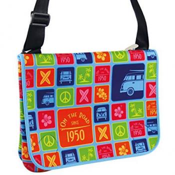 Neopren Schultertasche VW Bulli Surf