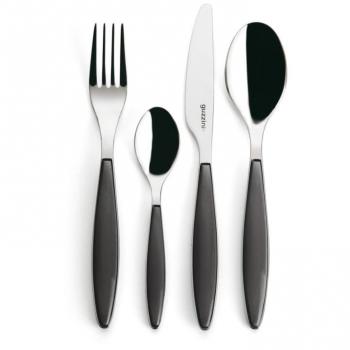 Guzzini Feeling 24-Pezzi Posate in Grigio