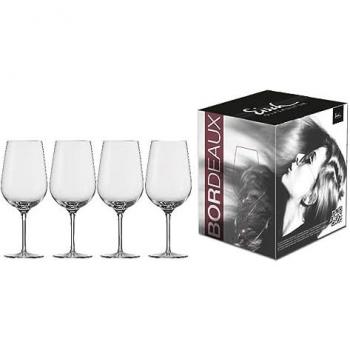 Eisch Vinezza Bordeaux Rotweinglas Set, Kristallglas, bleifrei, 4-teilig, 655 ml