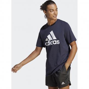 Herren T-Shirt mit großem adidas Logo in schwarz, Größe XL