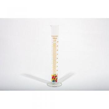 Graduatore cilindrico di vetro borosilicato da 100 millilitri