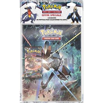 Cahier Range-Cartes Pokémon Ultra Prisme + Booster SL05
