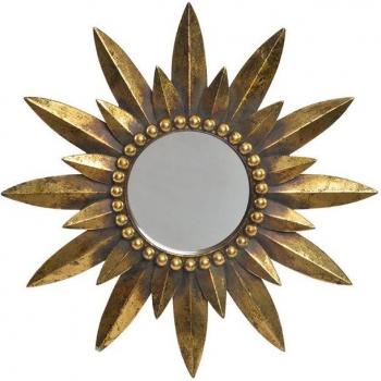 Espejo de Resina con Diseño Floral