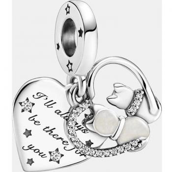 Cat & Heart Dangle by Pandora