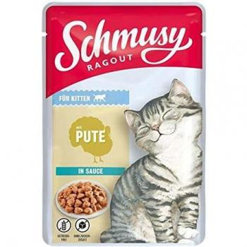 Schmusy Ragout für Kitten mit Pute in Sauce 22x100g