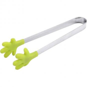 Mini Silicone Food Clip with Stainless Steel Tongs