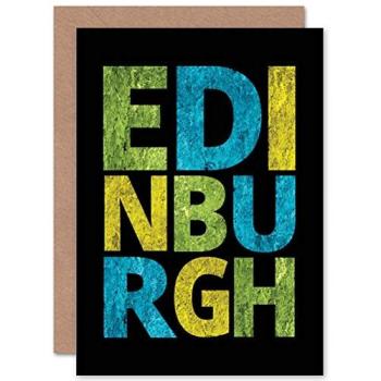 Artery8 Edinburgh Textured Lettering Greeting Card