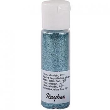 Rayher 39420390 Flitter, Ultra Fin, Pet, Flà£ © schchen 20 ML, Lagon