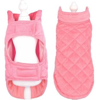 Chaleco de felpa amarilla para perros medianos y pequeños, ropa de invierno