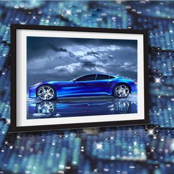 Mosaïque 5D DIY voiture de sport