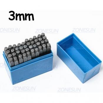 ZONESUN Jewelry Metal Stamps Set A-Z with Heart Symbol