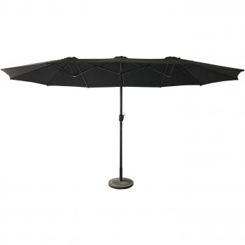 Parasol ombrellone 2,7x4,6m LINAI nero