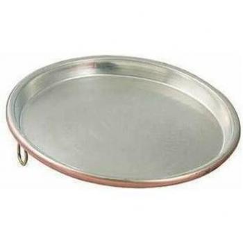 Vigor fuente de cocina redonda en cobre con borde grueso