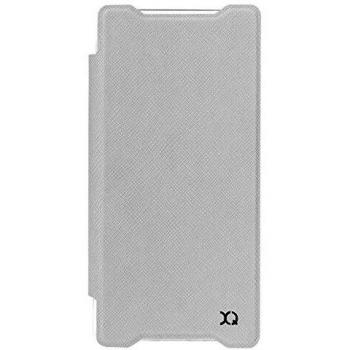 Coque Rigide Étui Folio XQISIT ADOUR Xperia Z5 Simili Cuir Blanc