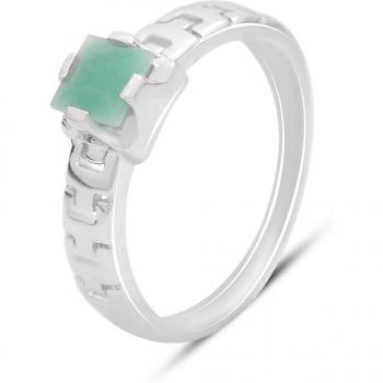 Anello in argento con smeraldo 0,625 ct 2,6 g (2162001)