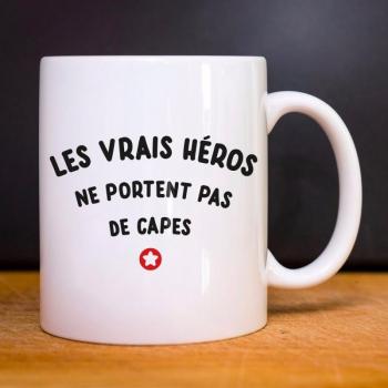 Mug Les Vrais Héros Blanco