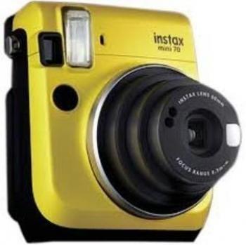 Cámara instantánea Fujifilm Instax Mini 70 Amarillo + película 10 fotos